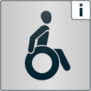 Piktogramm Rollstuhlfahrer