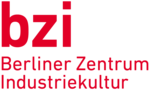 Logo des Berliner Zentrum Industriekultur bzi. Rote Buchstaben "bzi" und darunter der rote Schriftzug "Berliner Zentrum Industriekultur"auf weiß.