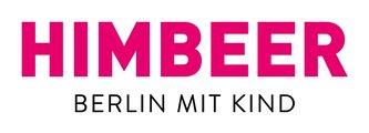 The Himbeer Publishing logo, featuring the word "Himbeer" in pink and the words "Berlin mit Kind" in black.
